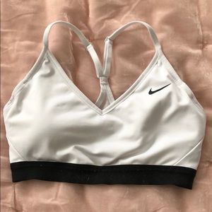White Nike Sports Bra